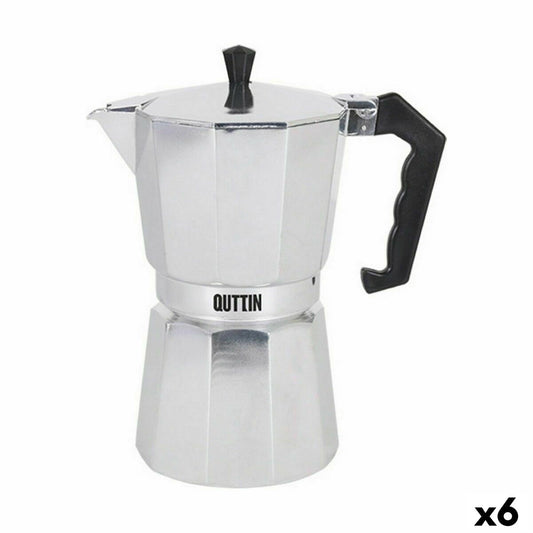 Italiensk kaffekande Quttin aluminium 6 kopper (6 enheder)