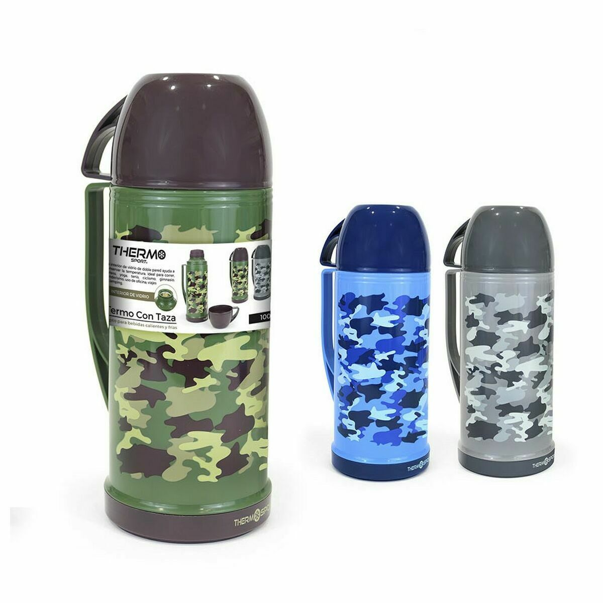 Travel thermos flask ThermoSport Multicolour 12 Units ThermoSport