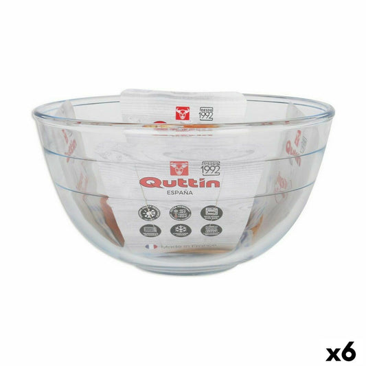 Skål Quttin Quttin glas 3,8 L mixer (6 enheder)