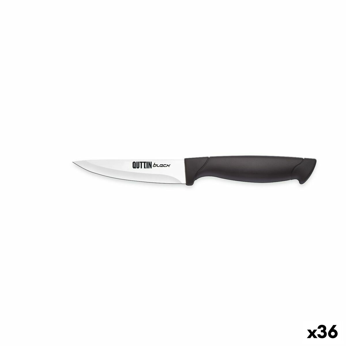 Skrællerkniv Quttin Sort 8,5 cm (36 enheder)