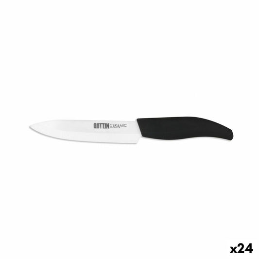 Grøntsagsskrællerkniv Quttin Hvid 12,5 cm (24 enheder)