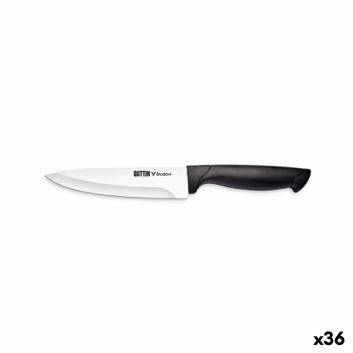 Køkkenkniv Quttin Sort 15 cm (36 enheder)