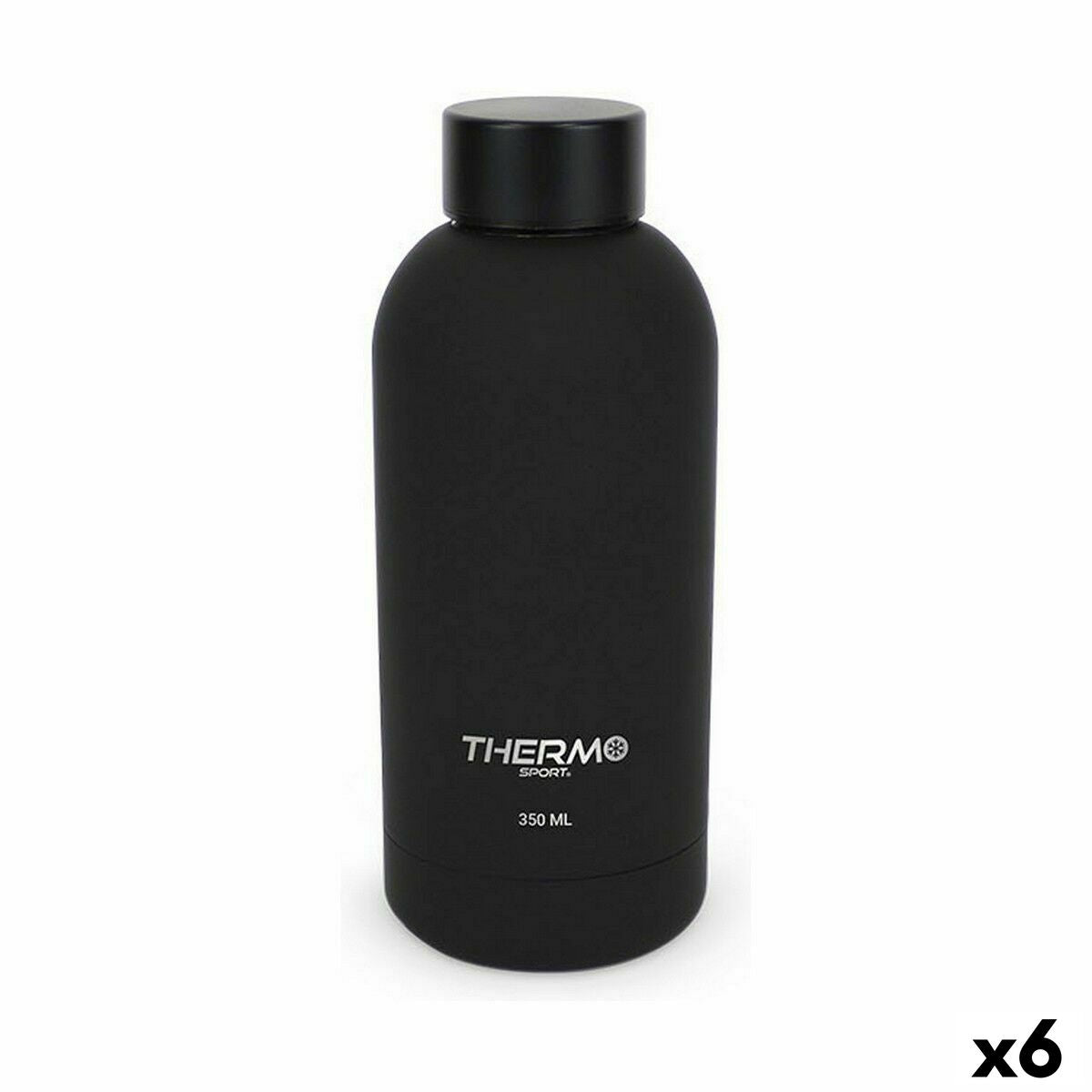 Termisk flaske ThermoSport Soft Touch Sort 350 ml (6 enheder)