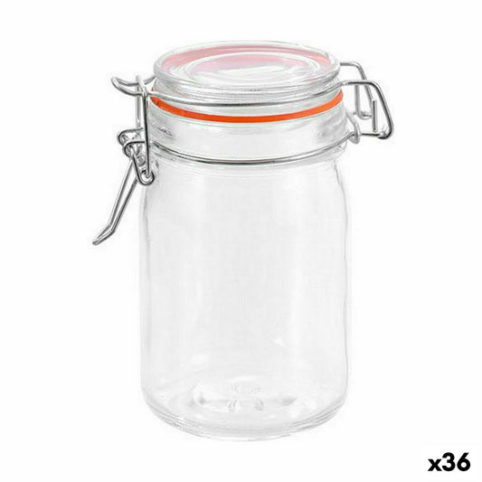 Jar La Mediterránea Hermetic Glass 250 ml (36 Units) La Mediterránea