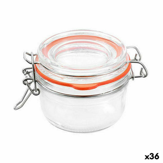 Jar La Mediterránea Hermetic Glass 150 ml (36 Units) La Mediterránea