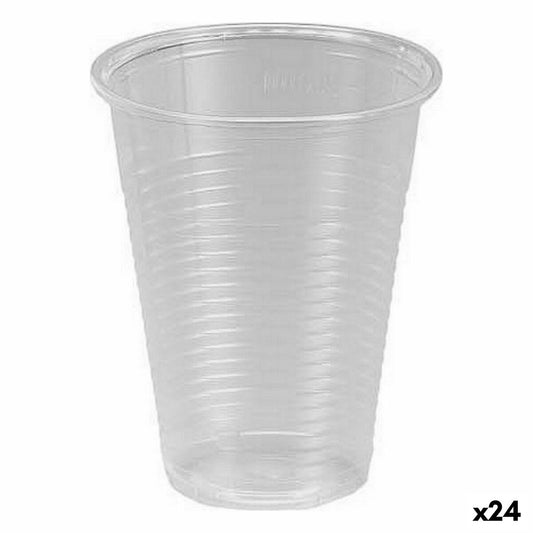 Sæt genanvendelige glas Algon Transparent 25 stykker 200 ml (24 enheder)