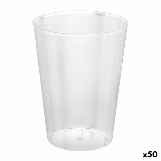 Sæt genanvendelige glas Algon Cider Transparent 4 stykker 480 ml (50 enheder)