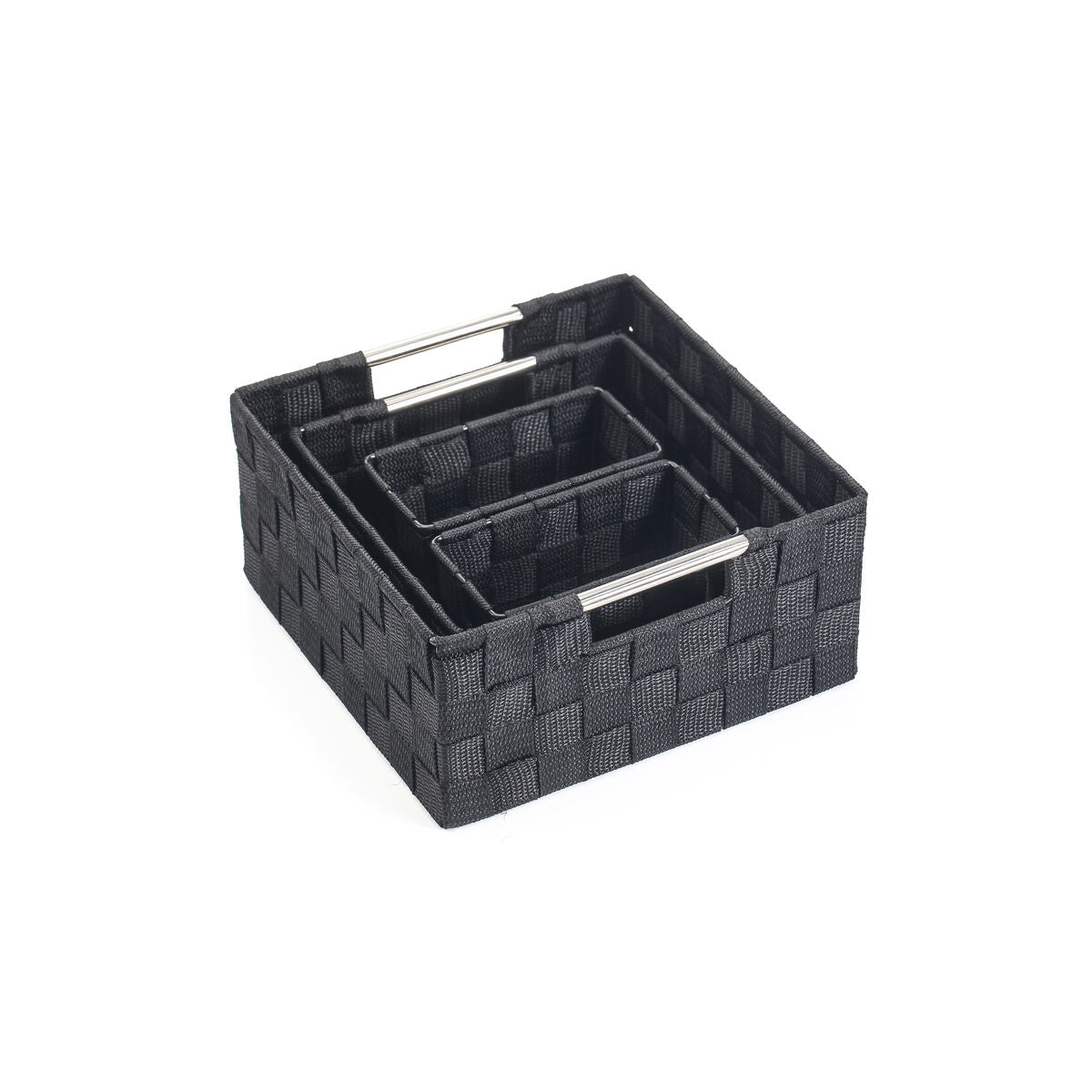 Basket set Confortime polypropylene 4 Pieces (6 Units)