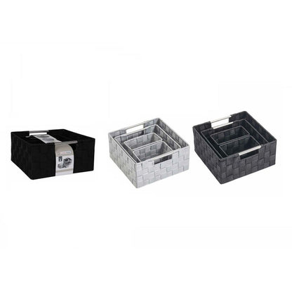 Basket set Confortime polypropylene 4 Pieces (6 Units)