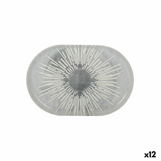 Snack tray La Mediterránea Ivar Oval 30 x 20 x 2,5 cm (12 Units) La Mediterránea