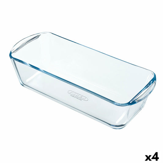 Ovnform Pyrex Classic Vidrio rektangulær gennemsigtig 32 x 12 x 8 cm (4 enheder)