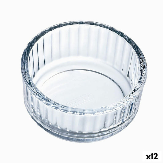 Flanform Pyrex Classic Vidrio gennemsigtigt glas 10 x 10 x 5 cm Cirkulær (12 enheder)