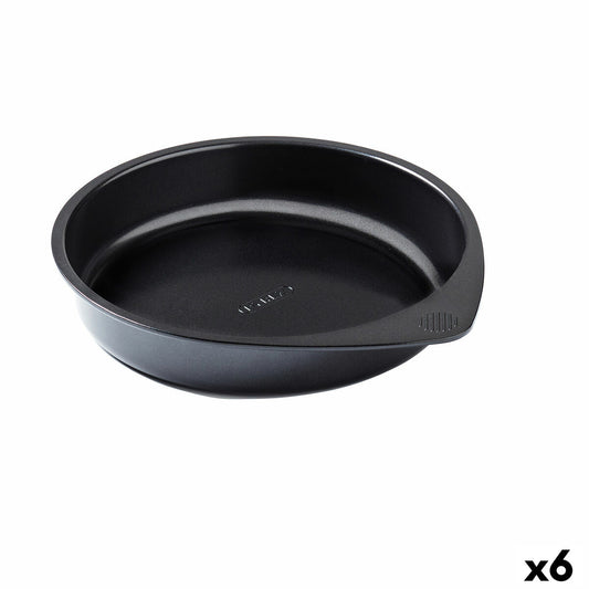 Kageform Pyrex Magic Sort Metal Cirkulær 20 cm 6 Enheder