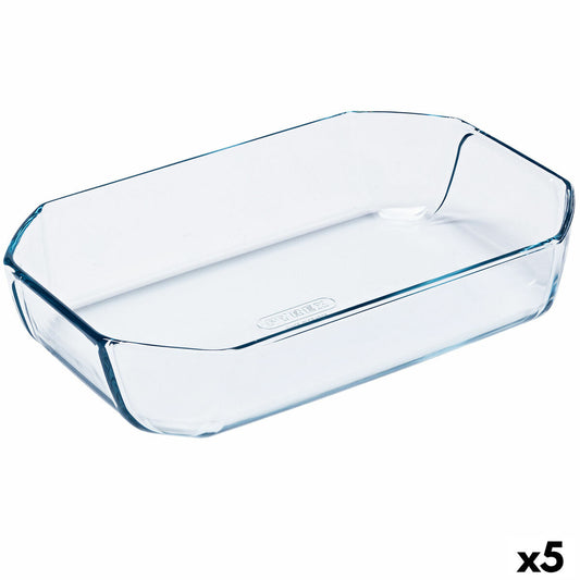 Ovnfad Pyrex Inspiration Transparent glas rektangulært 30 x 20 x 6,45 cm (5 enheder)