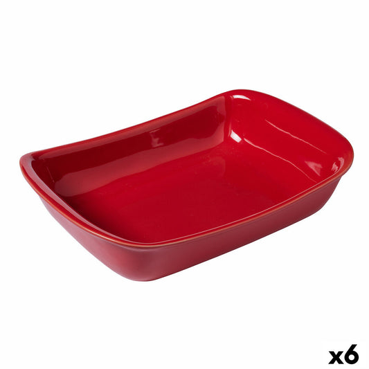 Ovnfad Pyrex Supreme Rød keramisk rektangulær 30,2 x 20 x 7,4 cm (6 enheder)