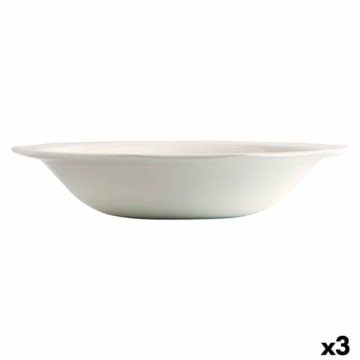 Salatskål Churchill Artic Ceramic Hvid Kina porcelæn (Ø 27,5 cm) (3 enheder)