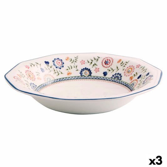 Salatskål Churchill Bengal Keramisk porcelænsservice Ø 26,5 cm (3 enheder)