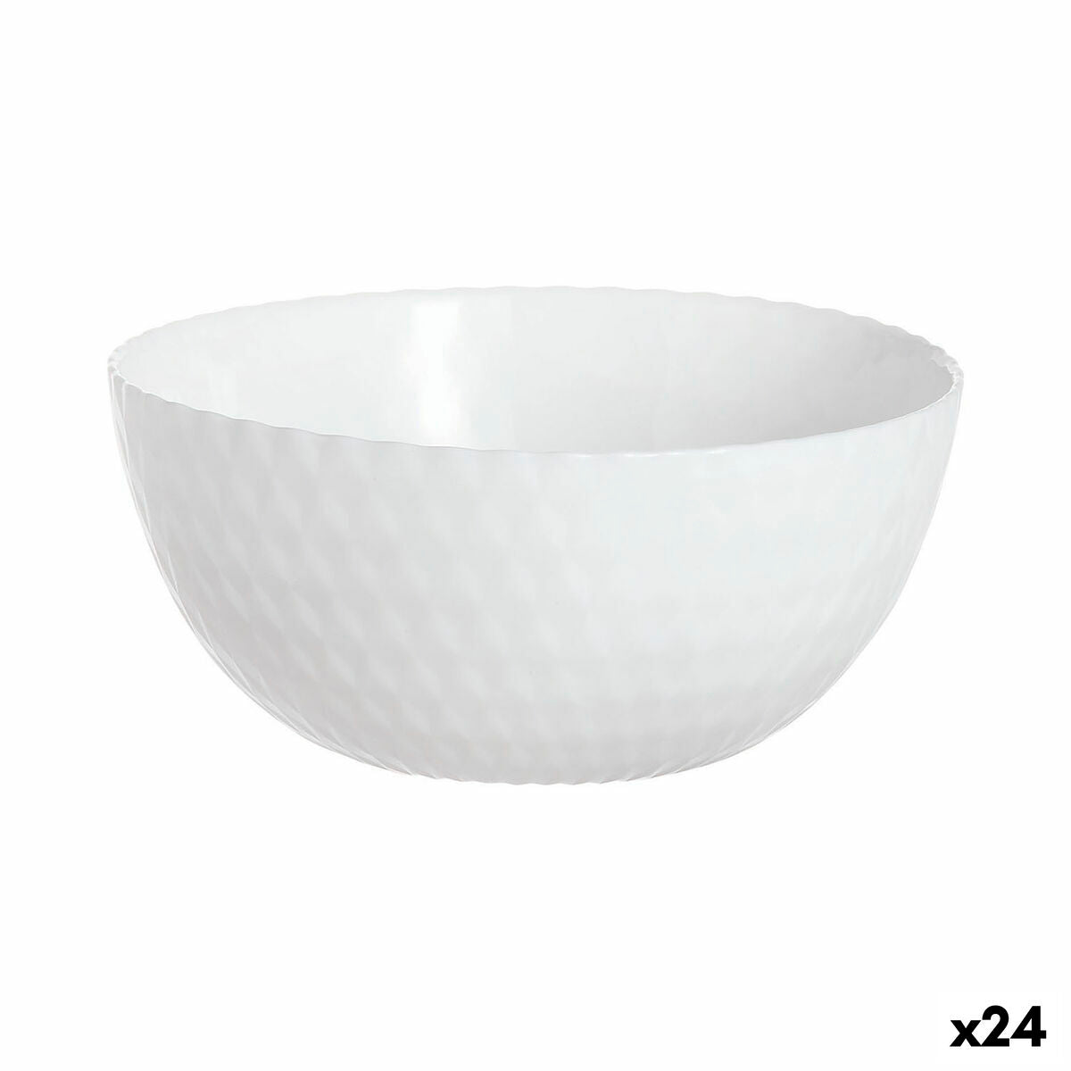 Skål Luminarc Pampille Blanco hvidt glas 13 cm (24 enheder)