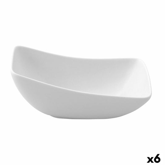 Skål Ariane Vital Squared Ceramic White (Ø 14 cm) (6 enheder)