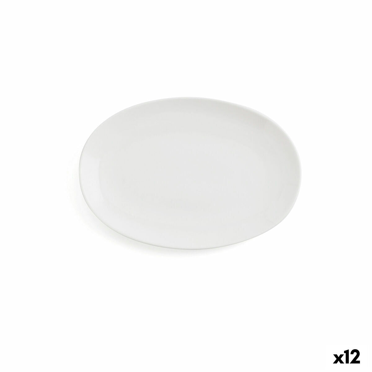 Serveringsfad Ariane Vital Coupe Oval Hvid Keramik Ø 21 cm (12 enheder)