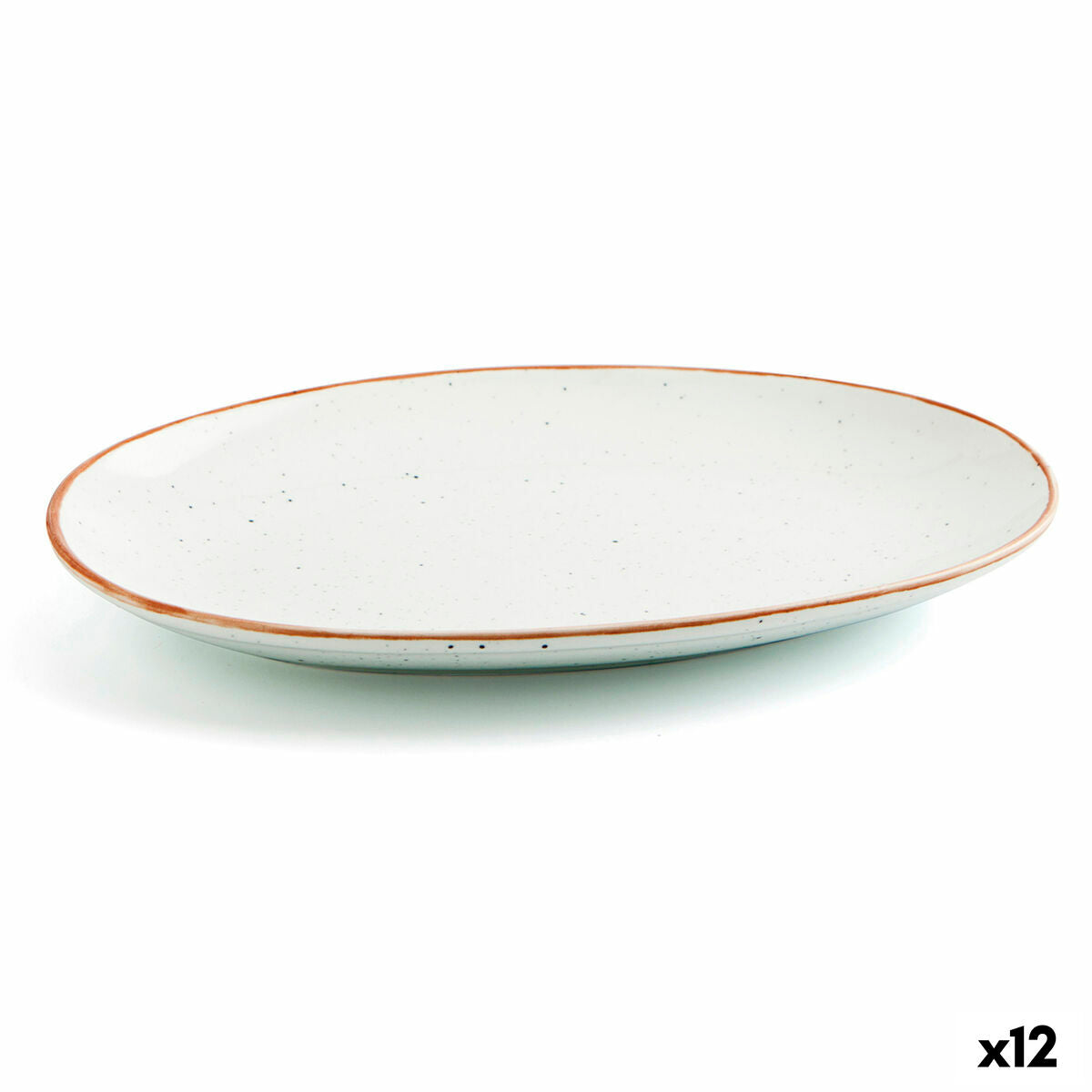 Serveringsfad Ariane Terra Oval Keramisk Beige (Ø 26 cm) (12 enheder)