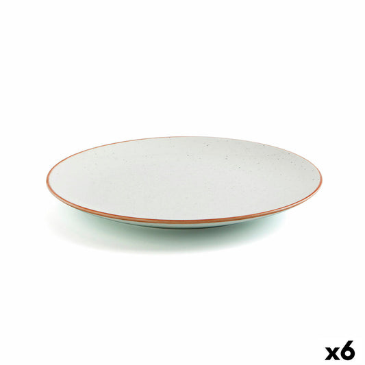 Flad tallerken Ariane Terra Ceramic Beige (24 cm) (6 enheder)