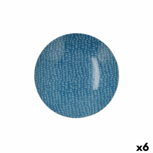 Deep Plate Ariane Coupe Ripple Ceramic Blue (20 cm) (6 enheder)