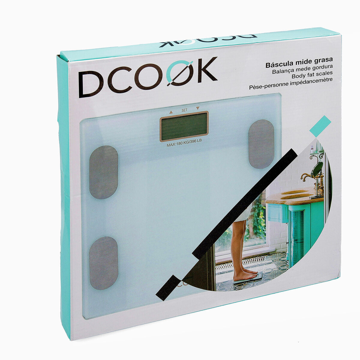 Digital Bathroom Scales Dcook Gallery White Plastic (6 Units)