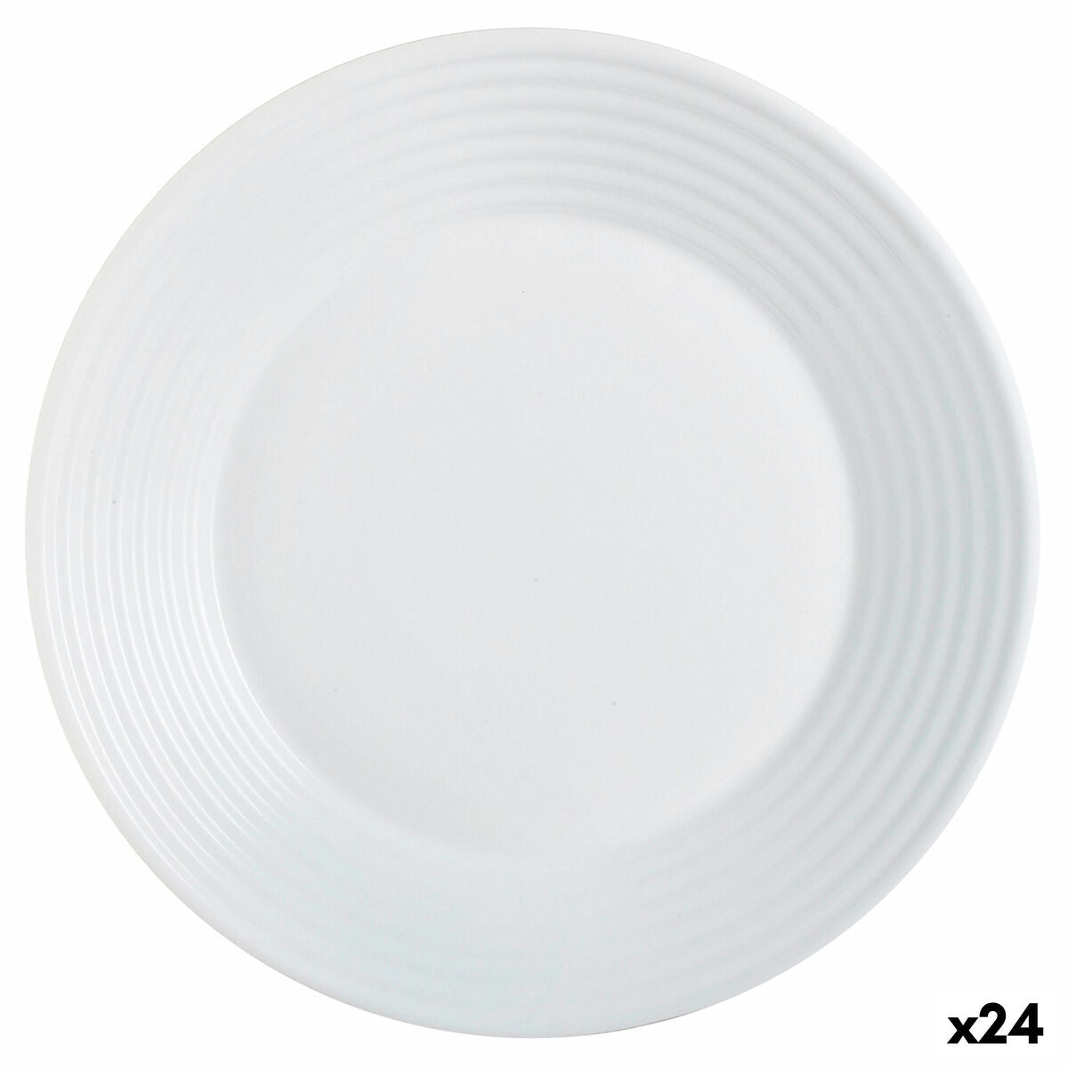 Deep Plate Luminarc Harena White Glass (Ø 23,5 cm) (24 enheder)