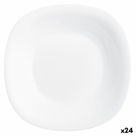 Deep Plate Luminarc Carine White Glass (Ø 23,5 cm) (24 enheder)