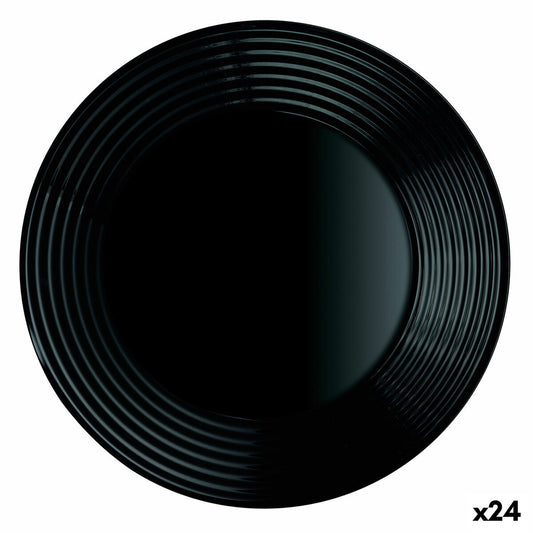 Deep Plate Luminarc Harena Black Glass (Ø 23,5 cm) (24 enheder)