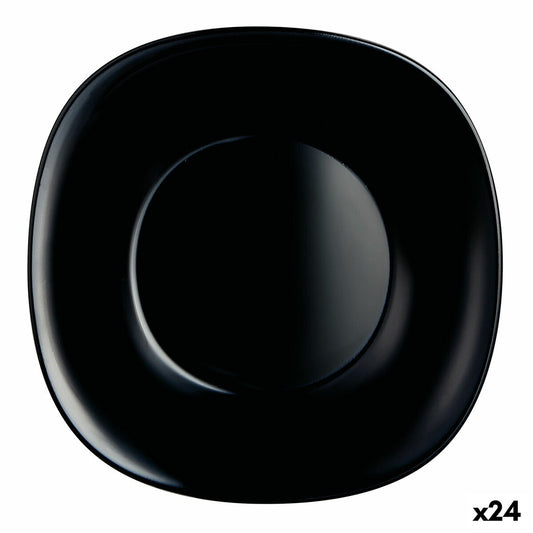 Deep Plate Luminarc Carine Black Glass (Ø 23,5 cm) (24 enheder)