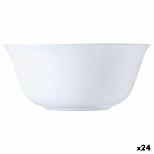 Skål Luminarc Carine Blanco hvidt glas 12 cm (24 enheder)