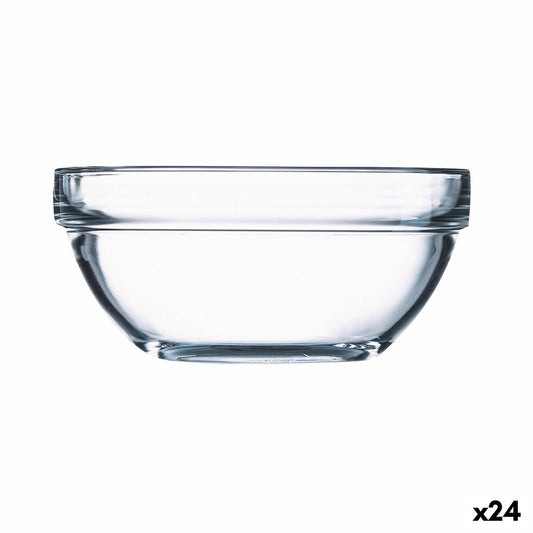 Skål Luminarc Apilable gennemsigtigt glas Ø 14 cm (24 enheder)