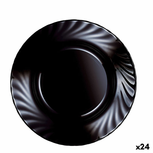 Deep Plate Luminarc Trianon Black Glass (ø 22,5 cm) (24 enheder)