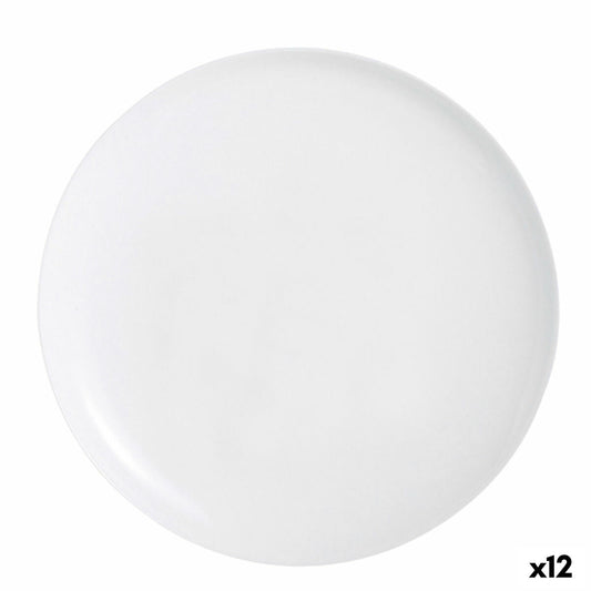 Pizzatallerken Luminarc Friends Time Hvidt Glas Ø 32 cm (12 Enheder)