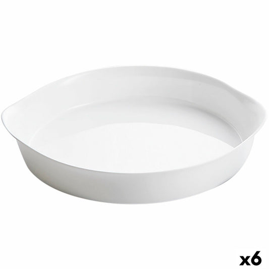 Kageform Luminarc Smart Cuisine Hvid Glas Cirkulær Ø 28 cm 6 Enheder