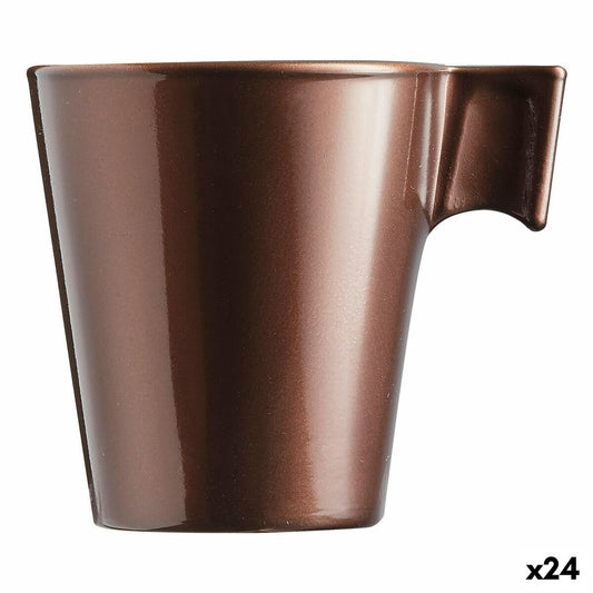 Krus Luminarc Flashy Brown 80 ml glas (24 enheder)