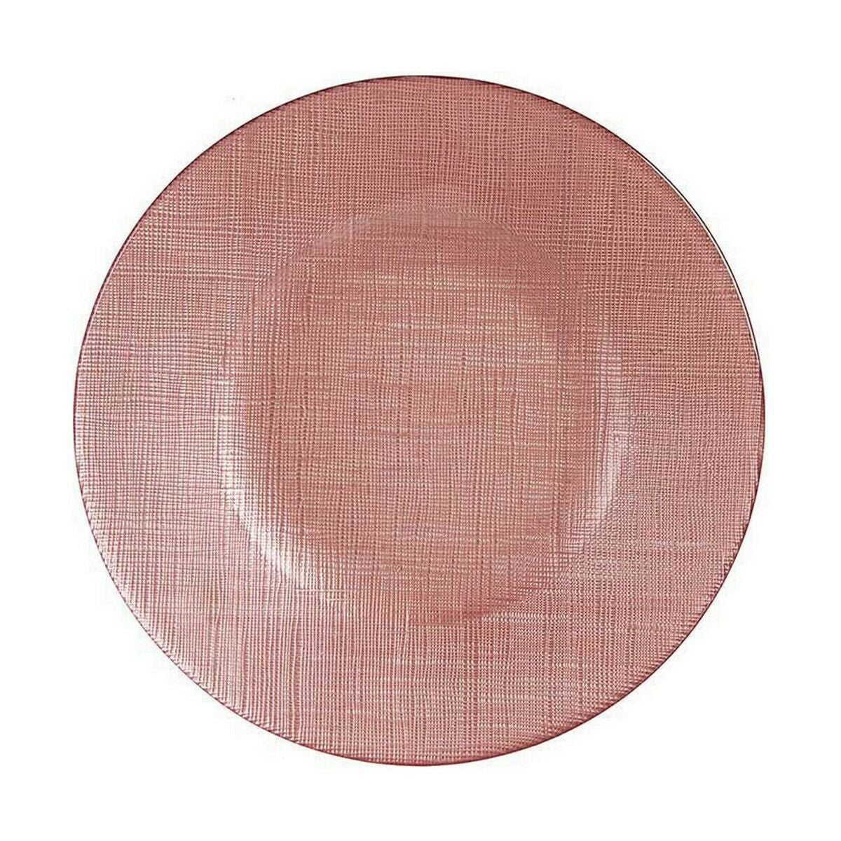 Flad plade Pink Glas 6 enheder (21 x 2 x 21 cm)