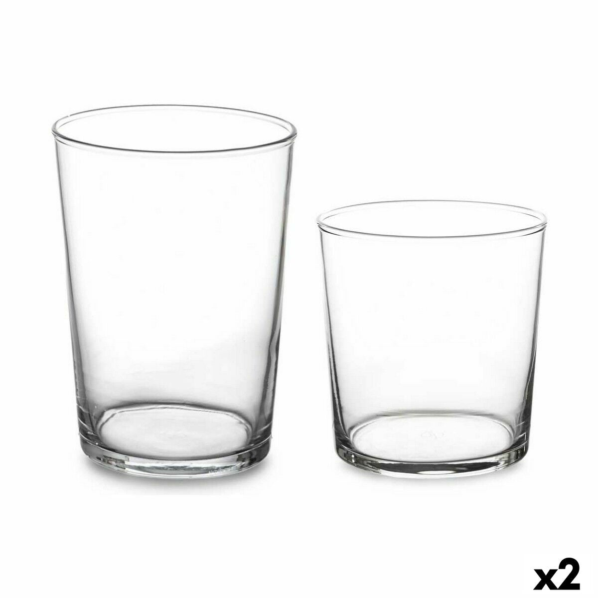 Sæt glas Bistro Transparent Glass (380 ml) (2 enheder) (510 ml)