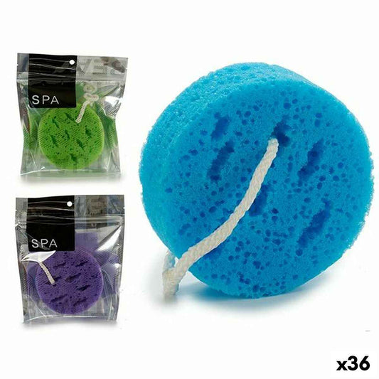 Body Sponge Circular Sponge 18 x 4 x 20 cm (36 Units) BigBuy Home