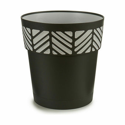 Self-watering flowerpot Stefanplast Orfeo Anthracite Plastic 29 x 29 x 29 cm (6 Units)