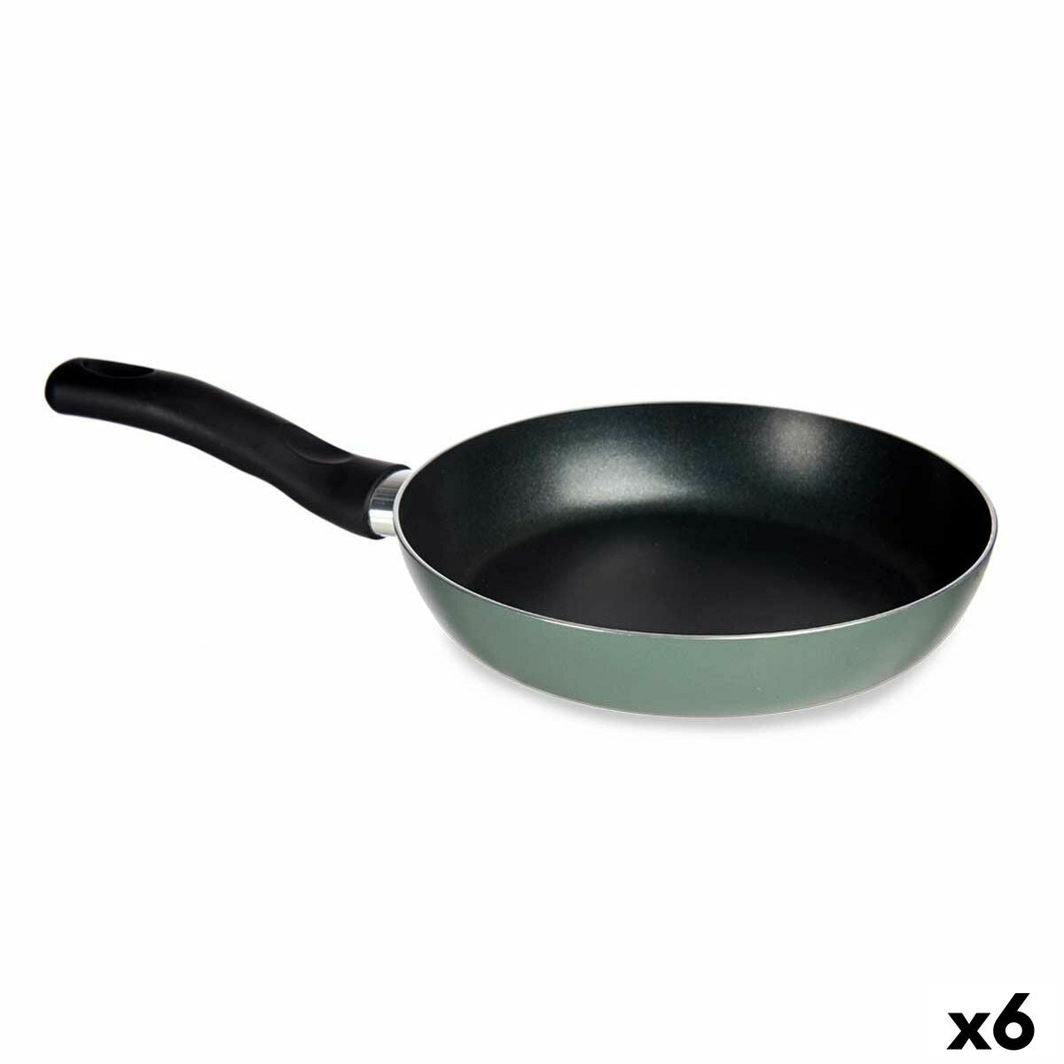 Pan 24 cm Green Aluminium (6 Units) Kinvara