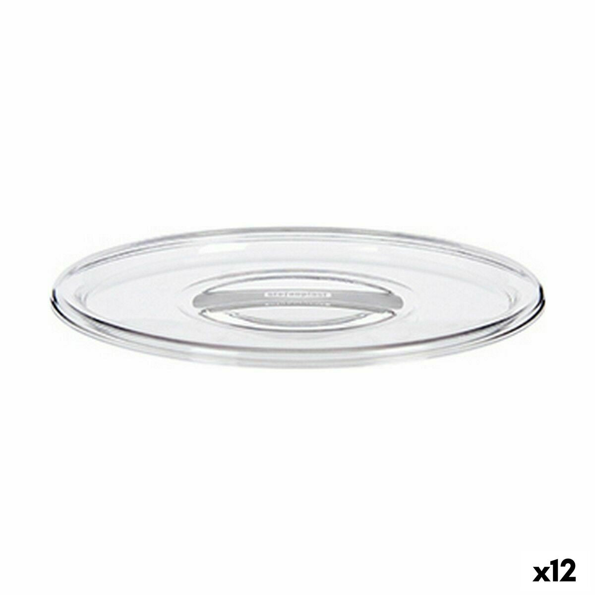 Cover Stefanplast Tosca Transparent Plastic 19,5 x 2 x 19,5 cm (12 enheder)