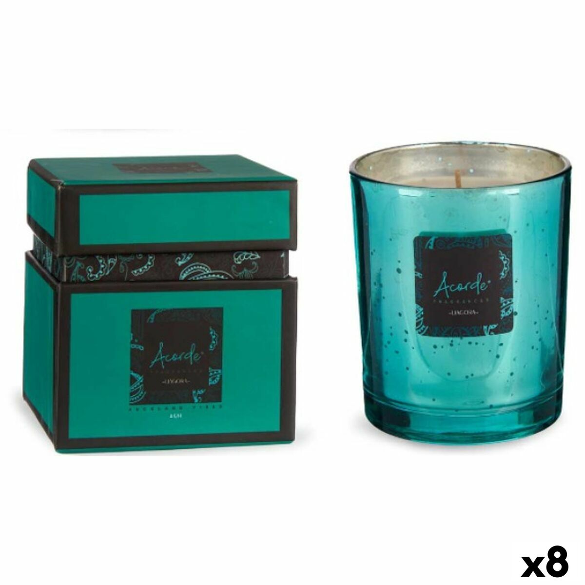 Scented Candle Acorde 7OZ-OCEANO Ocean 200 ml (8 Units)