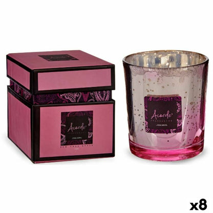 Scented Candle Acorde 7OZ-CREAM&STRAW Strawberry Custard 200 ml (8 Units)