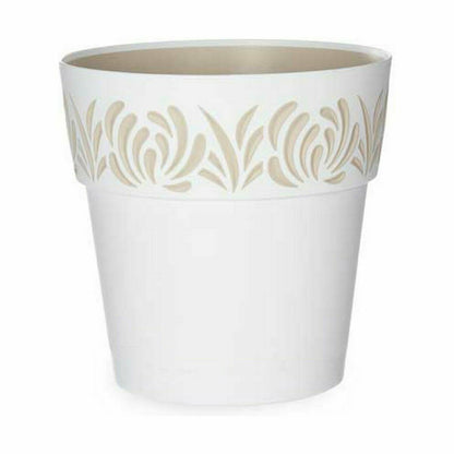 Self-watering flowerpot Stefanplast Gaia White Plastic 19 x 19 x 19 cm (12 Units)