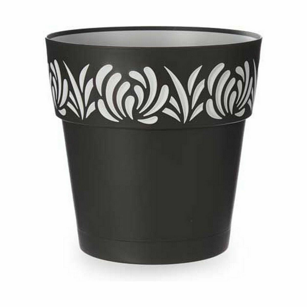 Self-watering flowerpot Stefanplast Gaia Anthracite Plastic 29 x 29 x 29 cm (6 Units)