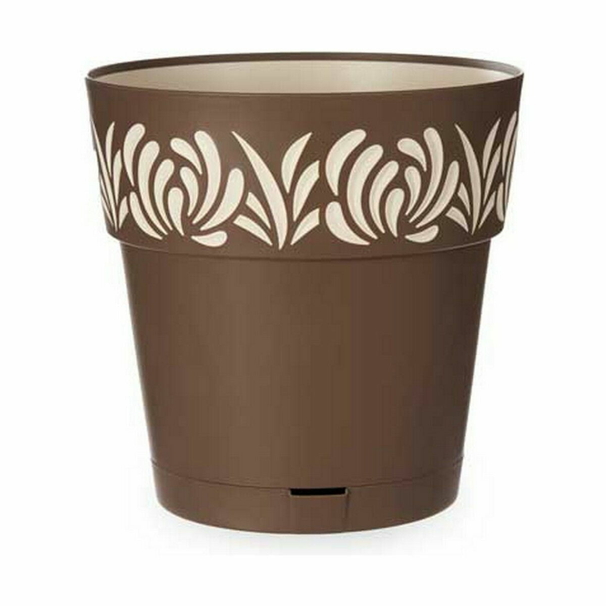 Self-watering flowerpot Stefanplast Gaia Brown Plastic 29 x 29 x 29 cm (6 Units)