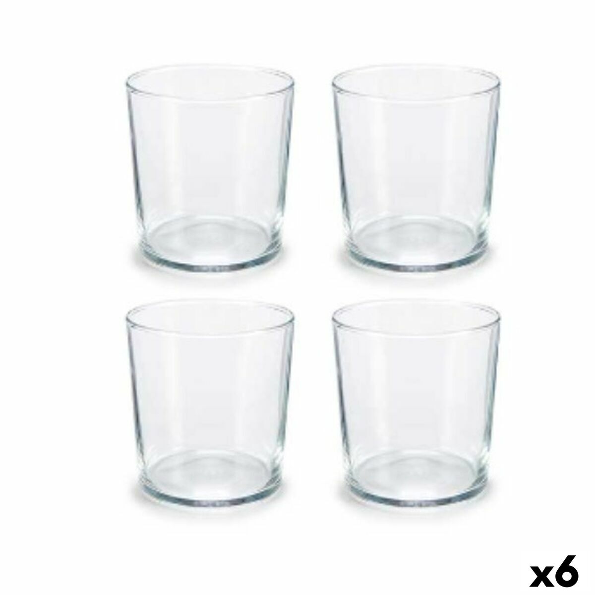 Sæt glas Bistro 380 ml Transparent Crystal (6 enheder)